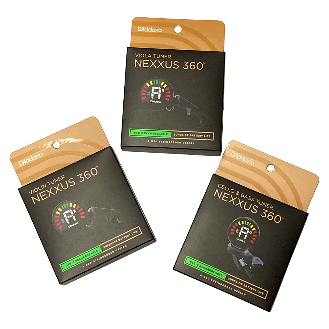 チューナー D’Addario Nexxus 360 USB Rechargeable Tuner