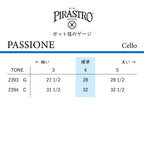 チェロ弦 PASSIONE